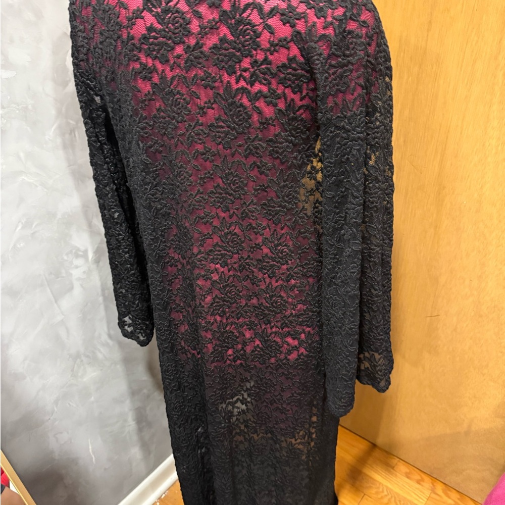 Source Unknown Black Lace Robe - Picture 2 of 2